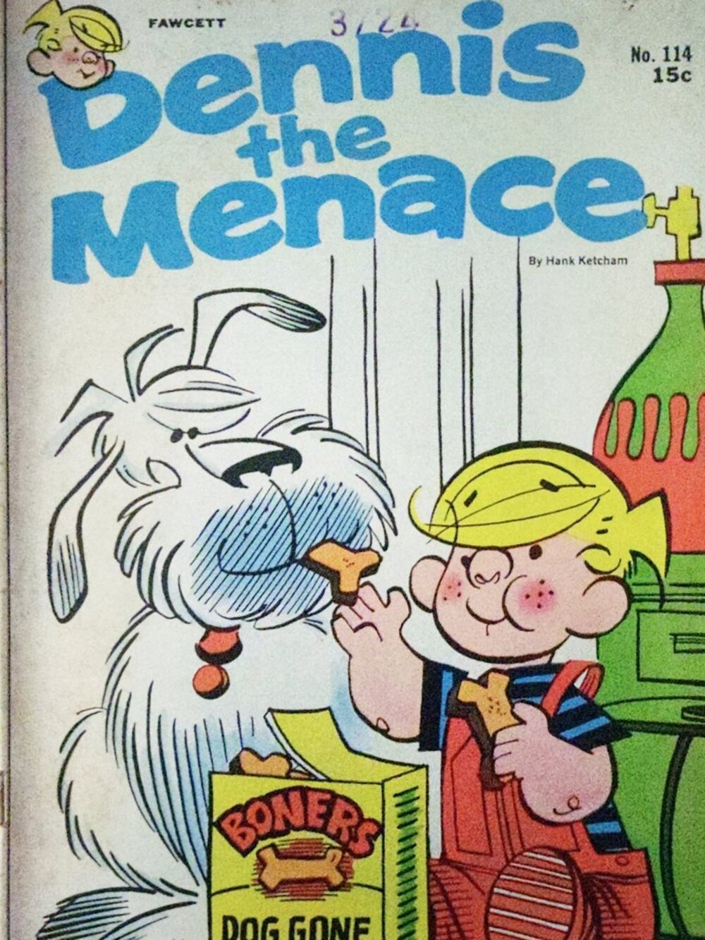 Vintage Copy of Dennis the Menace #114 Published in 1971